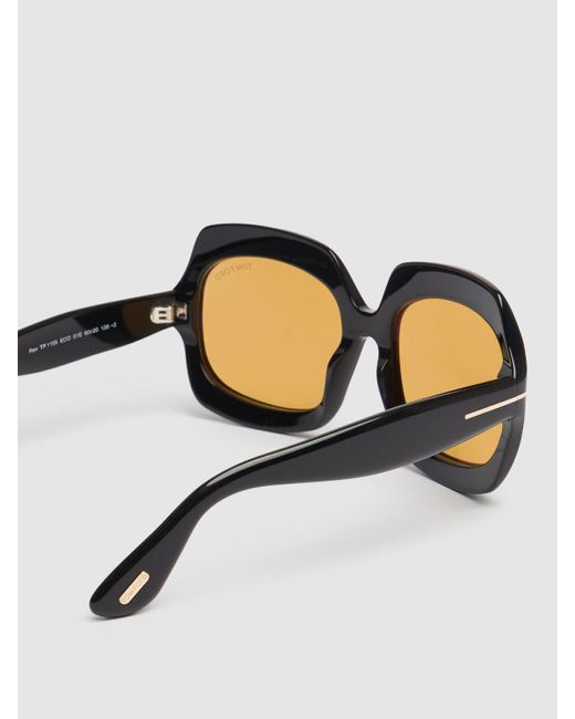 Tom Ford Black Ren Round Sunglasses