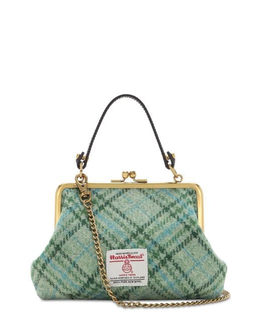 Vivienne Westwood Elena Tartan Wool Top Handle Bag in Green Lyst UK