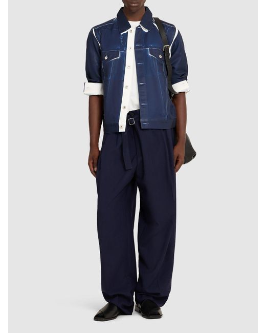 メンズ Jacquemus Le Pantalon Canevas パンツ Blue