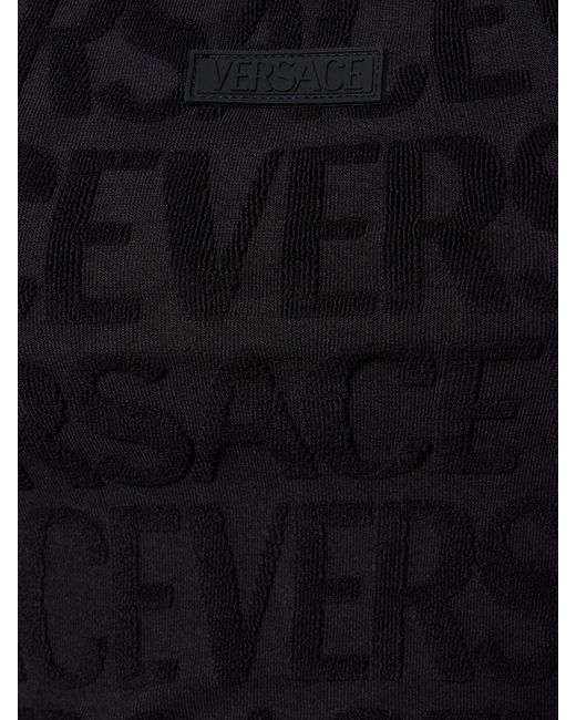 Versace Black Allover Minidress