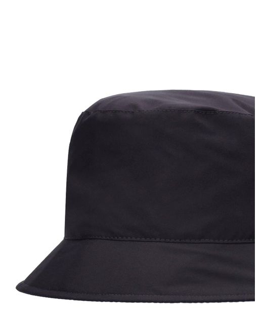 Loro Piana Blue Reversible Wind Storm Bucket Hat for men