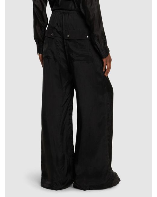 Pantalon ample en cupro bela Rick Owens pour homme en coloris Black