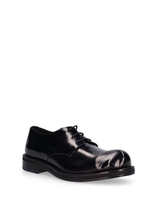 Acne Black Berby Leather Lace Up Shoes for men