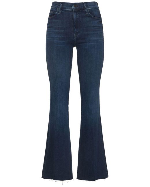 Mother Blue Jeans Aus Stretch-denim "the Weekender"