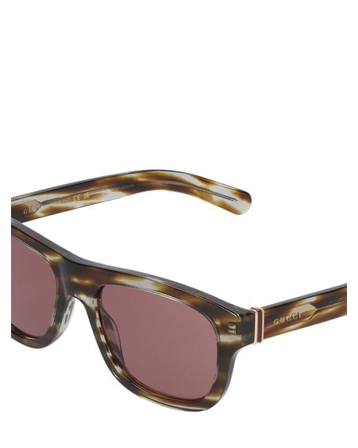 Gafas de sol de acetato Gucci de hombre de color Brown