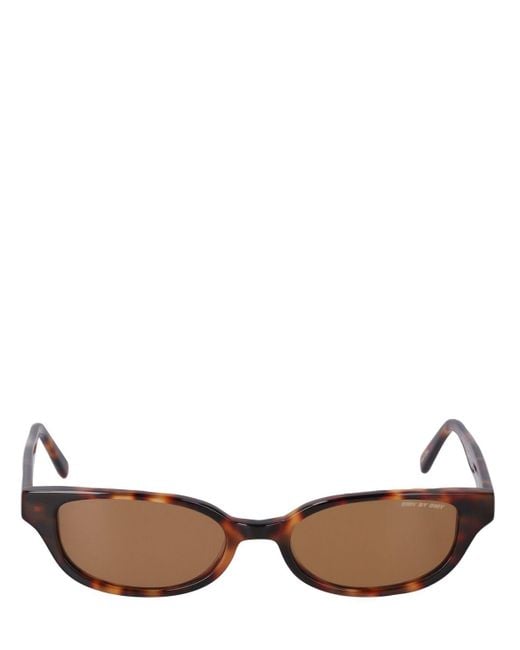 DMY BY DMY Brown Romi Round Acetate Sunglasses