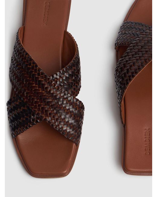 Bembien Brown 10mm Tosca Leather Slides