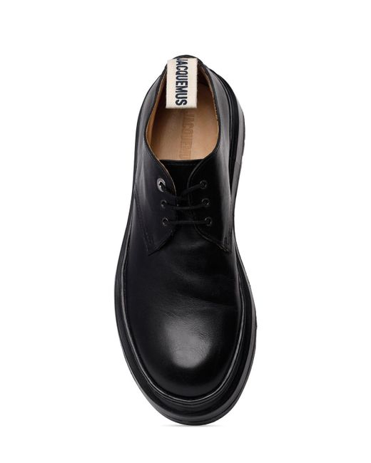 Chaussures à lacets en cuir les derbies pavane Jacquemus pour homme en coloris Black