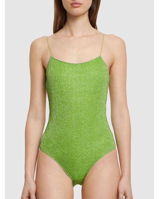 Oseree Green Lumière One Piece Swimsuit
