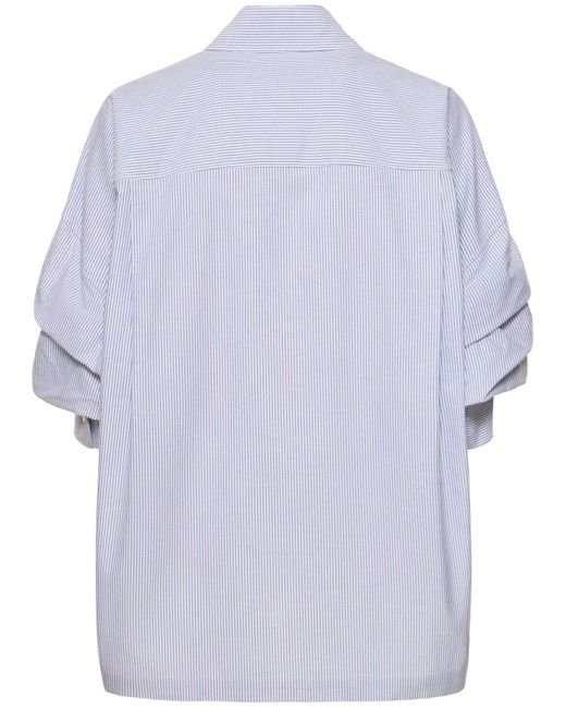 Maison Mihara Yasuhiro Blue Roll Up Sleeve Shirt