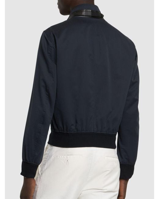 メンズ Tom Ford ソフトコットン&シルクカジュアルジャケット Blue