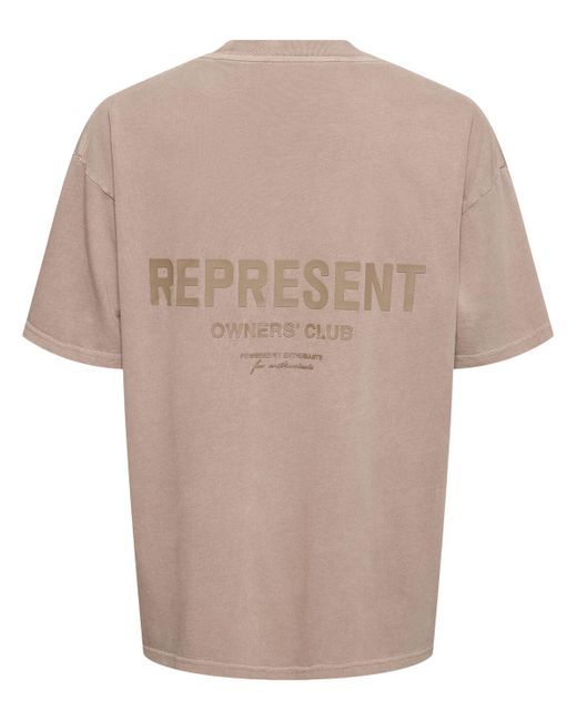 Represent White Owners Club Logo Cotton T-shirt for men