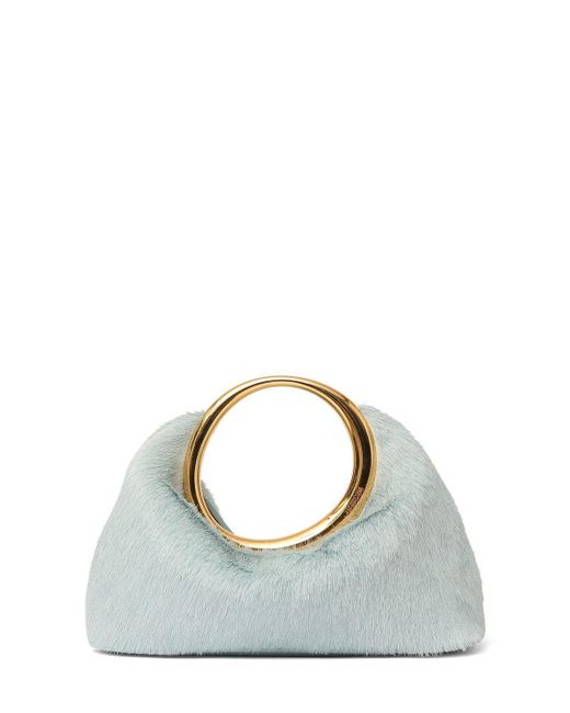 Jacquemus Blue Le Petit Calino Ponyhair Top Handle Bag