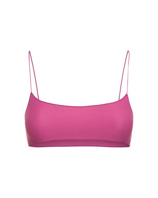 Top bralette de bikini Tropic of C de color Pink