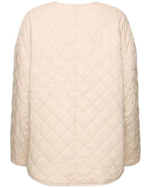 Totême  Natural Quilted Cotton Jacket