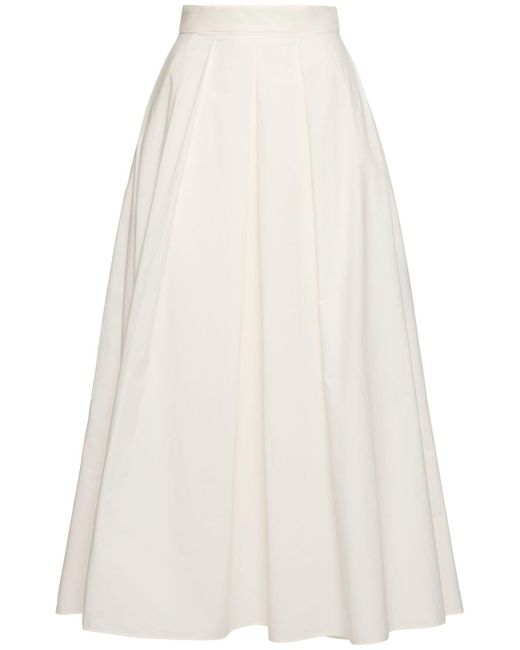Elie Saab ポプリンミディスカート White