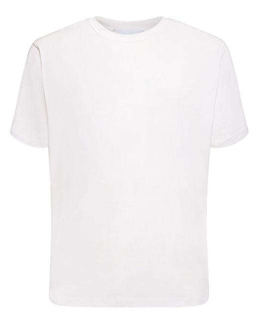 Camiseta de seda y algodón Lardini de hombre de color White