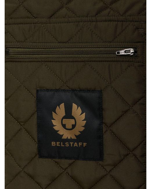 Belstaff Green Icon Lightweight Quilted Nylon Vest for men