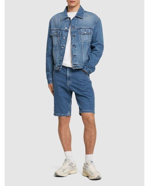 Dickies Blue Garyville Cotton Denim Shorts for men