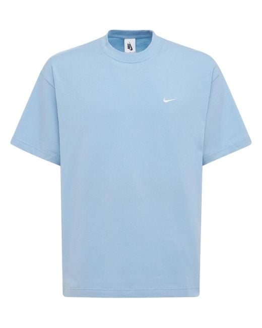 Nike T-shirt "solo Swoosh" in Blue für Herren