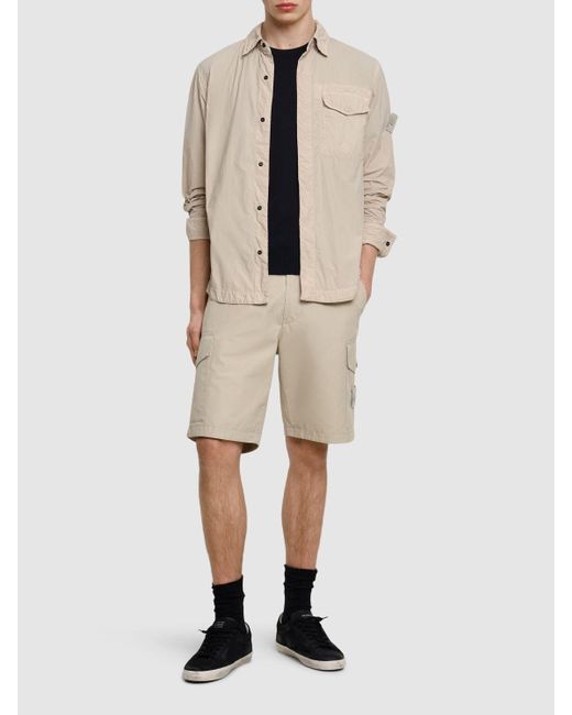 Stone Island Herren Ghost Regular Bermuda Shorts in Natural für Herren