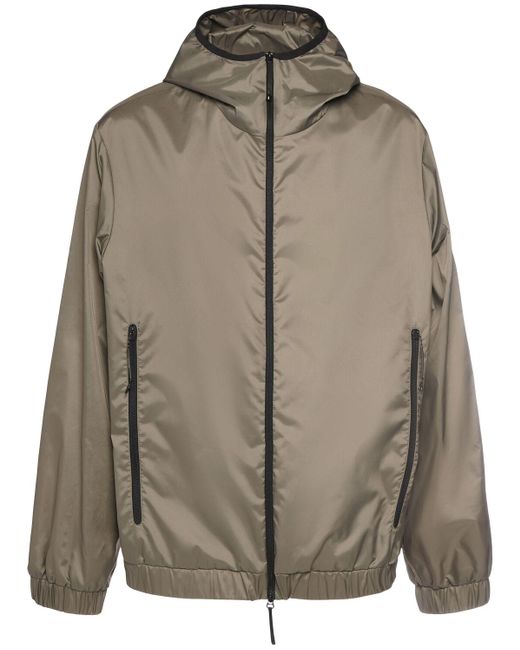 Moncler Brown Algovia Nylon Rainwear Jacket for men