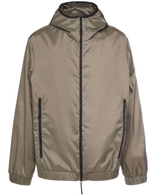 Moncler Algovia Nylon Rainwear Jacket in Brown für Herren