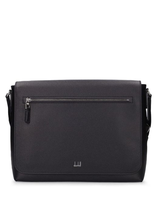 Dunhill Cadogan Leather Messenger Bag in Black for Men Lyst