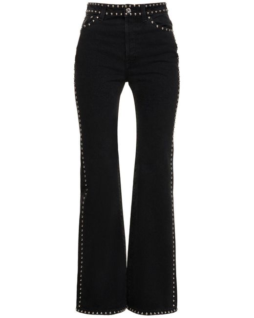 Lanvin Jeans Mit Aufgestickten Nieten in Black für Herren