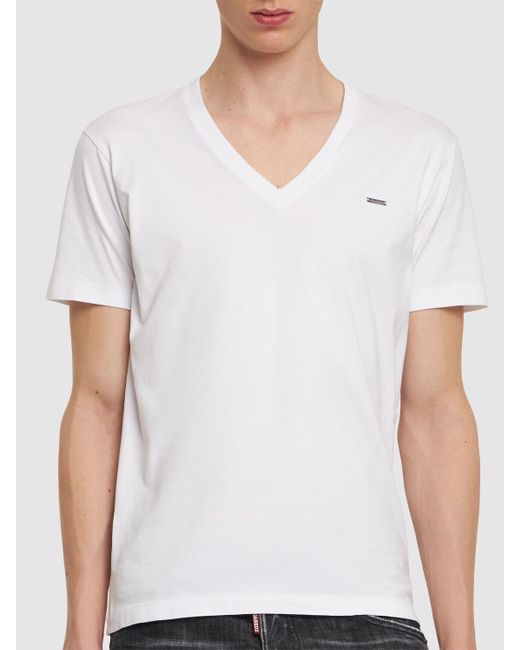 メンズ DSquared² Cool Fit コットンtシャツ White