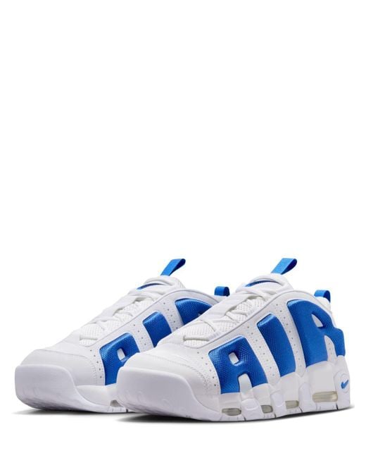 Nike Blue Uomo Air More Uptempo Low Sneakers for men