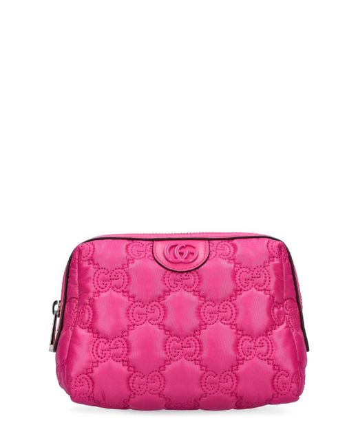Gucci Pink Cosmogonie Marmont Leather Makeup Bag