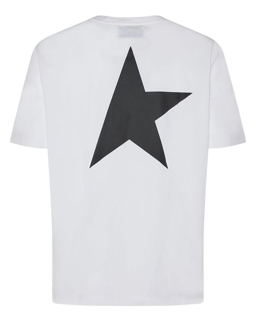 T-shirt en coton à logo Golden Goose Deluxe Brand pour homme en coloris White