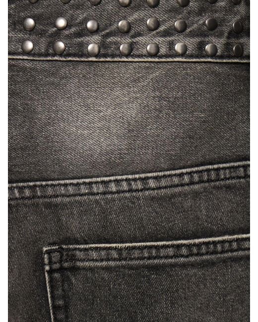 Jeans baggy fit sbiaditi con borchie di Jaded London in Gray da Uomo