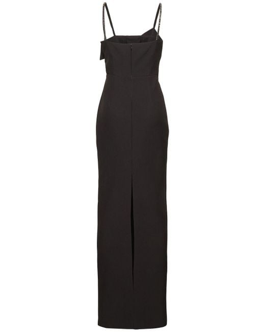 Roland Mouret Black Abendkleid Aus Verziertem Krepp