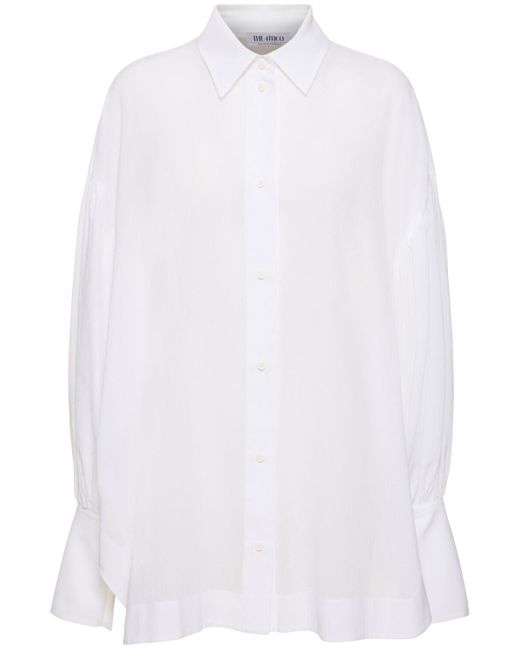 Camicia oversize di mussolina di The Attico in White