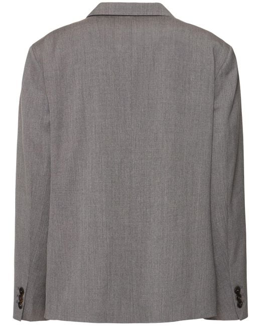 Low Classic Gray Classic Wool Blend Blazer