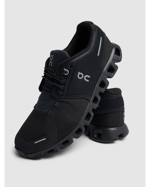 On Shoes Black Laufsneakers "cloud 5"