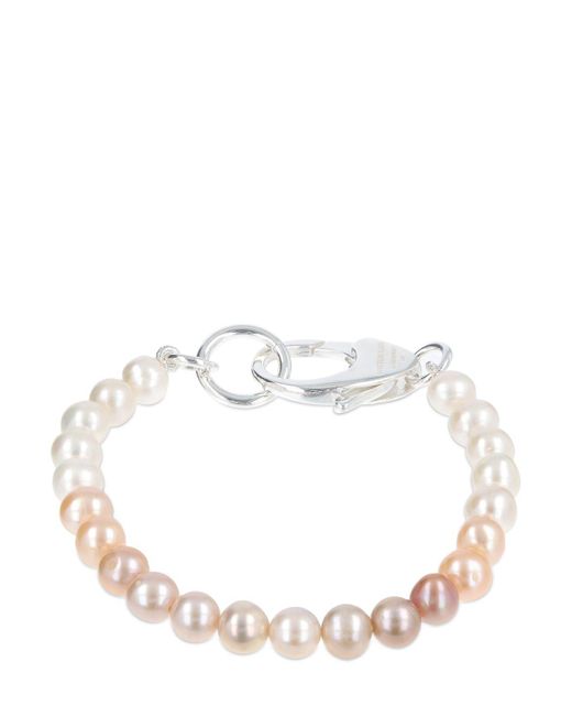 Hatton Labs White Gradient Pearl Bracelet for men