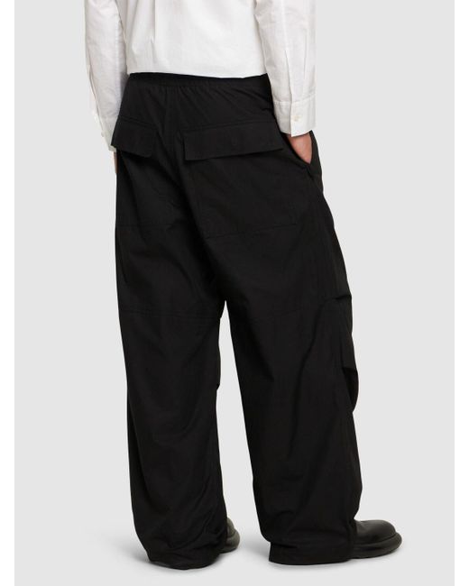 Pantalon loose en coton délavé trousers 5 Jil Sander pour homme en coloris Black