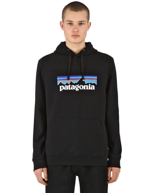 メンズ Patagonia P-6 Logo Uprisal スウェットフーディ Black