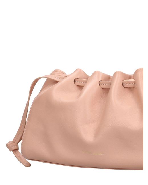 Mansur Gavriel Pink Mini Bloombag Leather Shoulder Bag