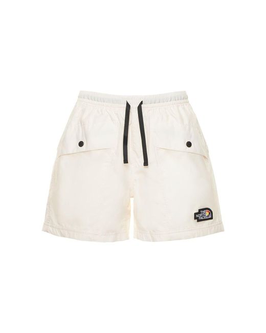 The North Face Synthetic Pride Logo Recycled Nylon Shorts in White ...