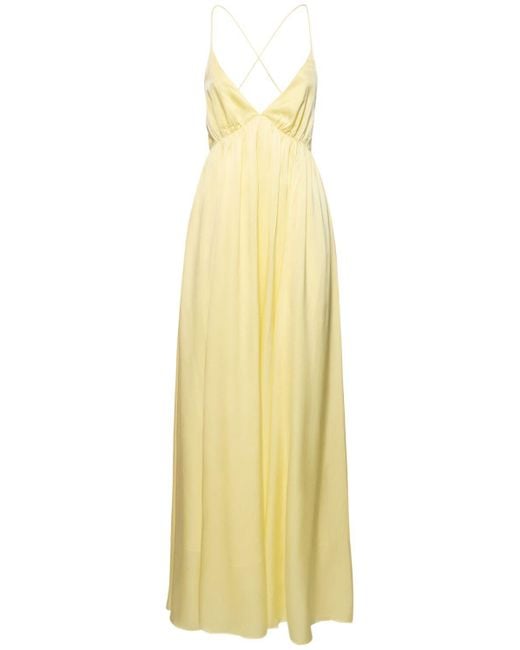 Zimmermann Yellow Long Silk Slip Dress