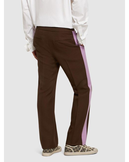 Gucci Brown Fluid Drill Pants for men