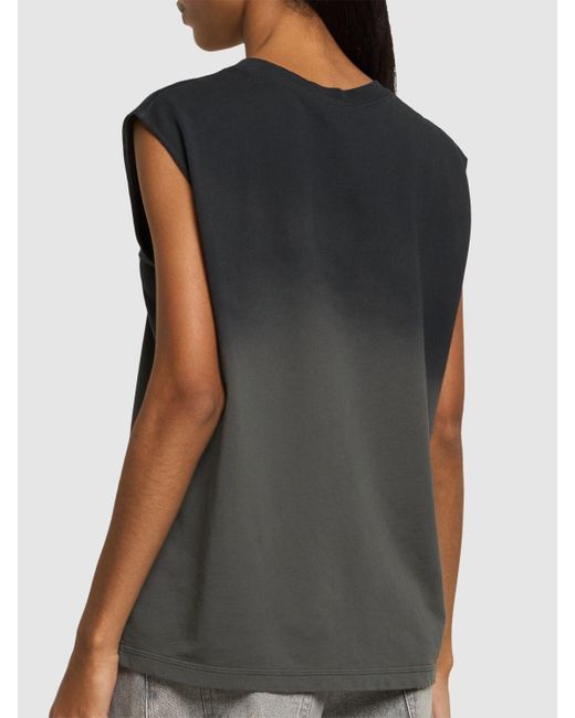 Camiseta de algodón sin mangas Marc Jacobs de color Black