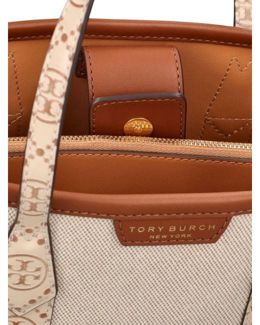 Tory Burch Small Perry キャンバストートバッグ Natural