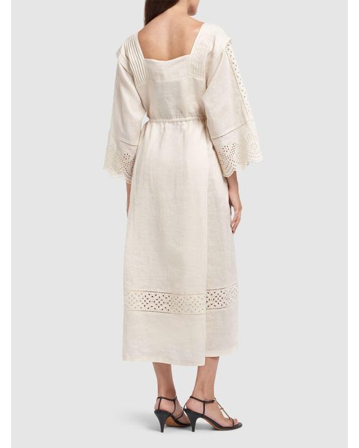 Weekend by Maxmara Natural Midikleid Aus Leinen "luglio"