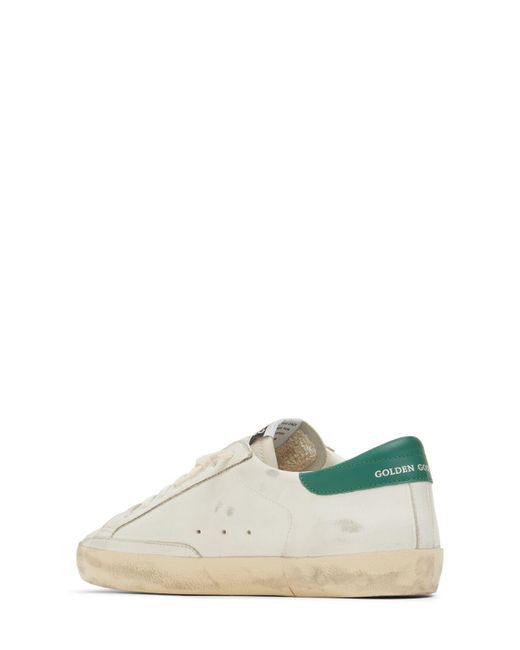 Golden Goose Deluxe Brand White Super Star Leather Sneakers for men