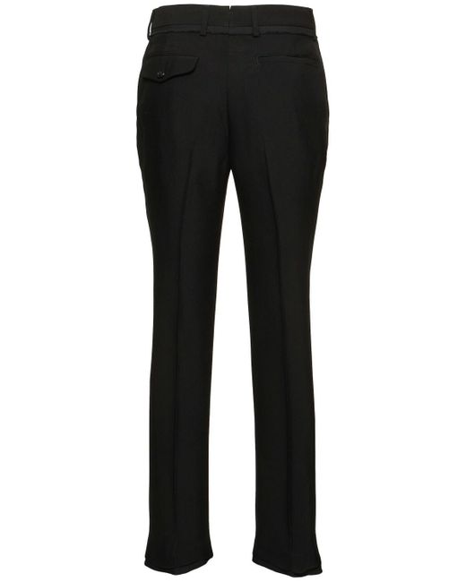 Ann Demeulemeester Black Viskosehose "urso"